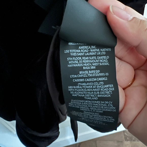 Robe Smoking Longue En Laine Grain De Poudre en Noir - Saint Laurent dress - Picture 10 of 15